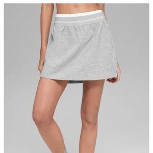 ALO Yoga Heather Gray Mini Skirt